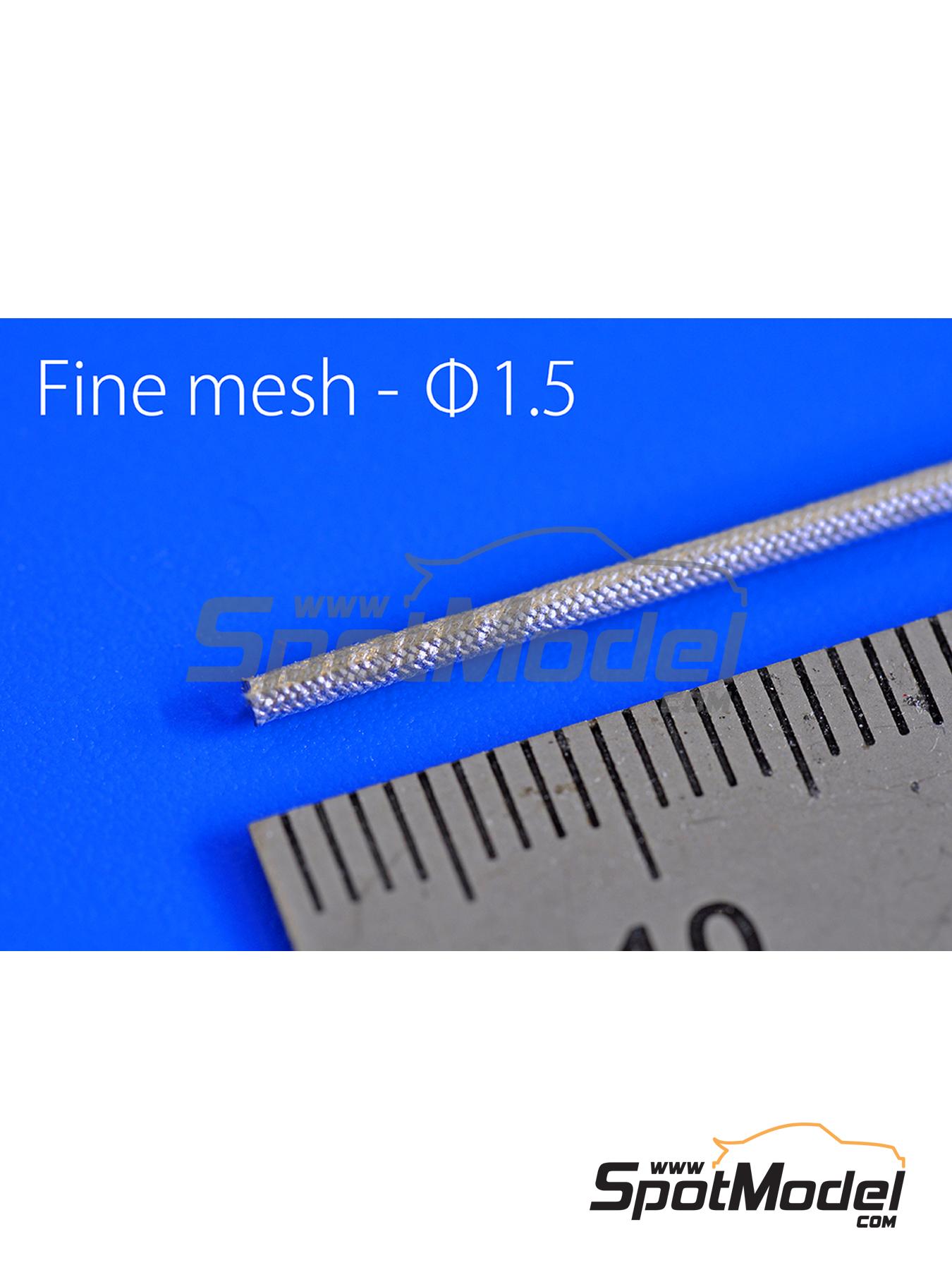 Model Factory Hiro P1169: Pipe - Fine mesh pipes 1.5 mm - 5 units